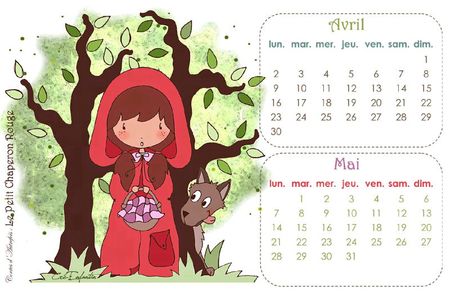 Calendrier AVRIL-MAI12