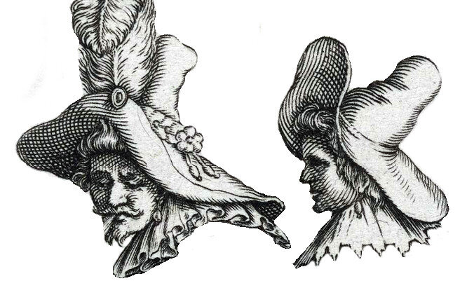 Chapeau conique avec large rebord 1580-1590