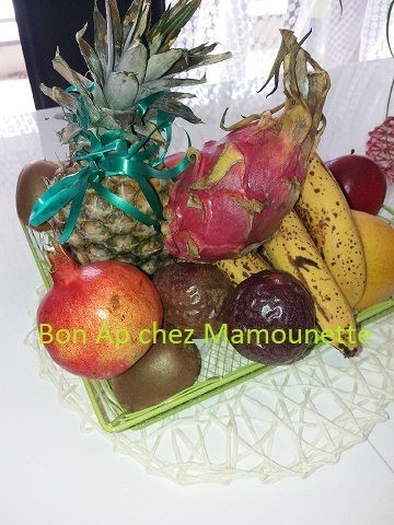 corbeille fruits exotiques