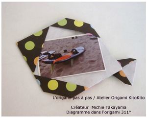 Atelier Origami KitoKito Cadre photo du poisson 1