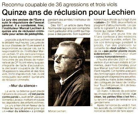 article paru dans Ouest France le 20 novembre 2004 - 63