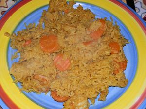 riz aux crevettes
