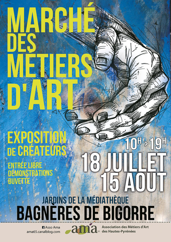 AMA65 marché des métiers d'art 18 juillet et 15 août 2021 Bagnères