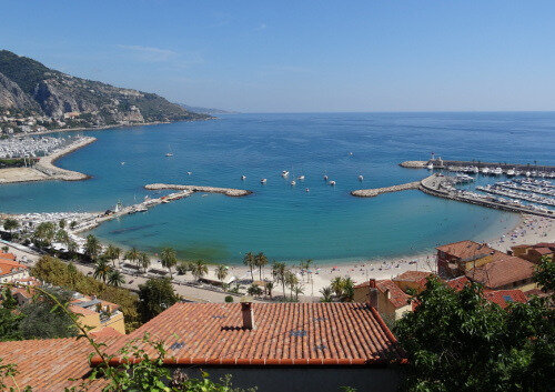 Menton vue du cimetière