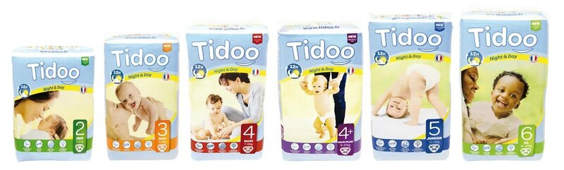 La gamme de couches écologiques ©Tidoo
