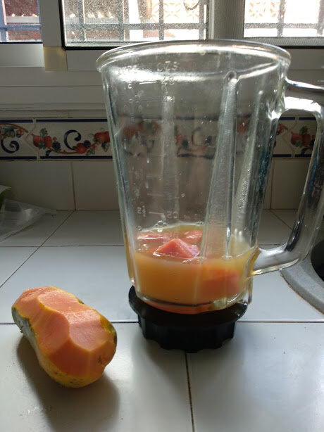 Smoothie de papaye et ananas à l’eau de coco (1)