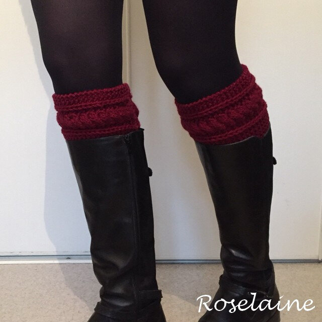 Roselaine boot cuffs torsade 3