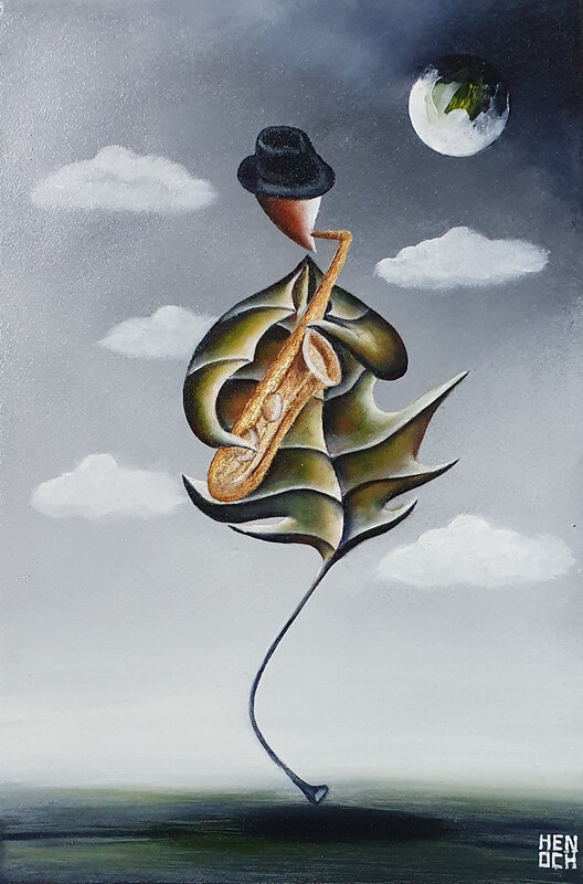 LE SAXOPHONISTE 20x30 - 2020