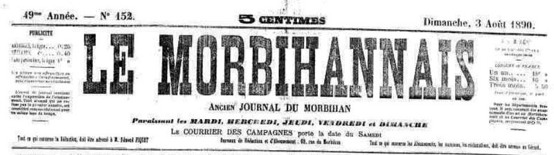 Presse Le Morbihannais 1890_1