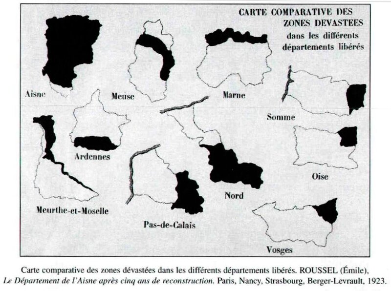 Carte des zones dévastées1