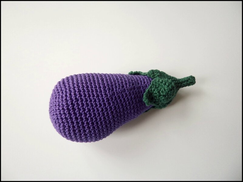 Aubergine au crochet Cam&Drey bricolent