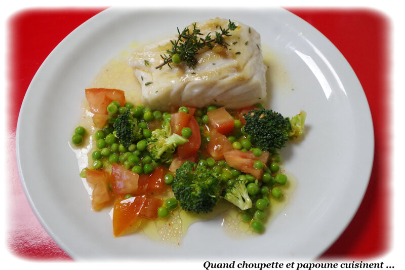 poisson au four à l'huile d'olive, vierge de légumes-4883