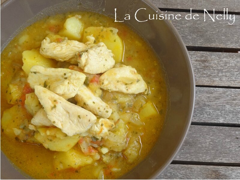 Curry de Poulet aux pommes de terre