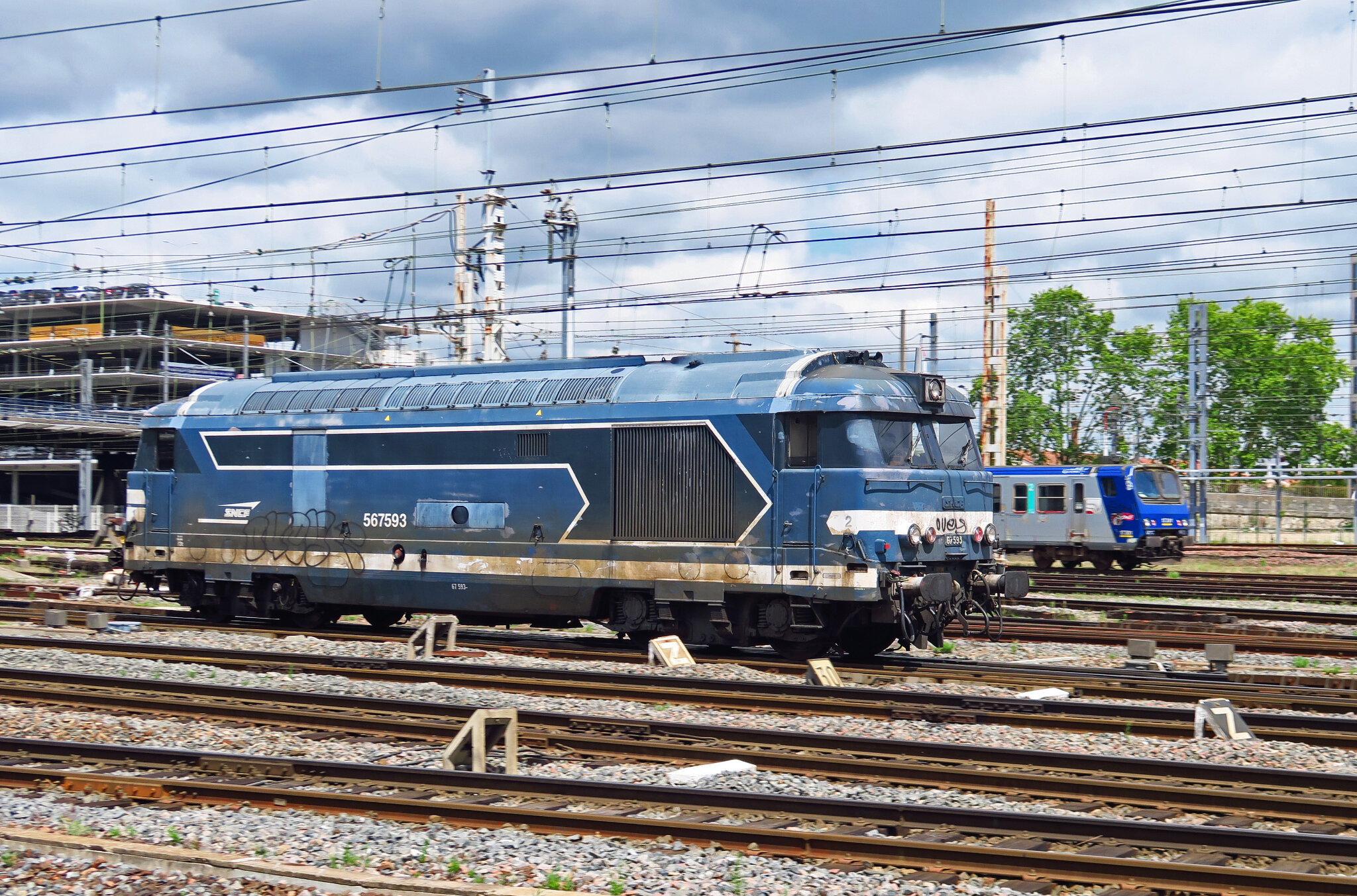 BB 67593 bleue, Bordeaux