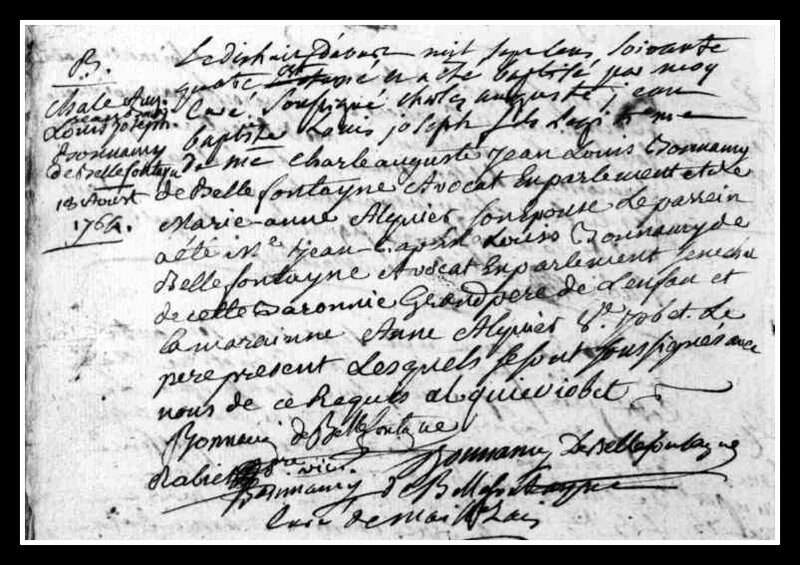 acte naissance général Bonamy