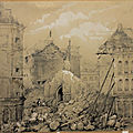 Le <b>beffroi</b> de Valenciennes s'est écroulé en 1843