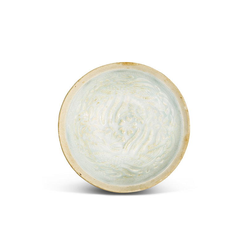 A moulded qingbai 'phoenix' bowl, Southern Song dynasty