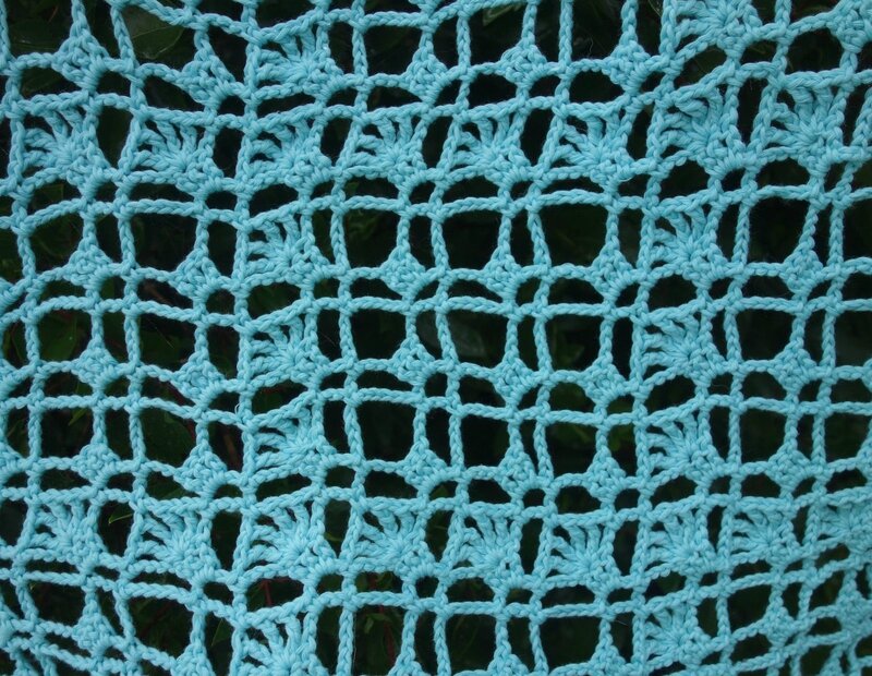 châle turquoise a