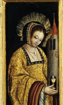 Portrait de Yolande de Lorraine (cliché commons.wikimedia.org, détail)