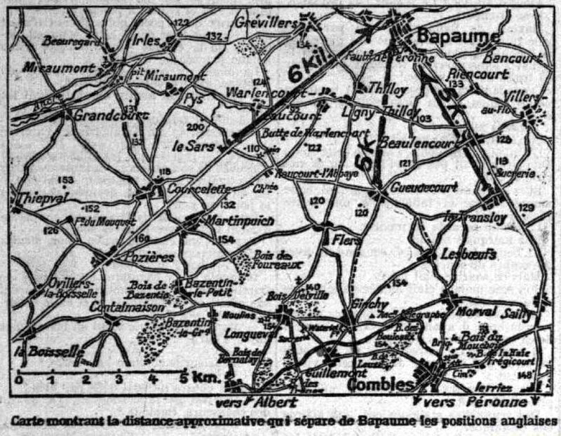 carte bapaume