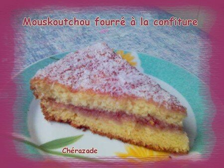 Mouskoutchou fourré à la confiture recettes Gateau Mouskoutchou (gateau Algérien)