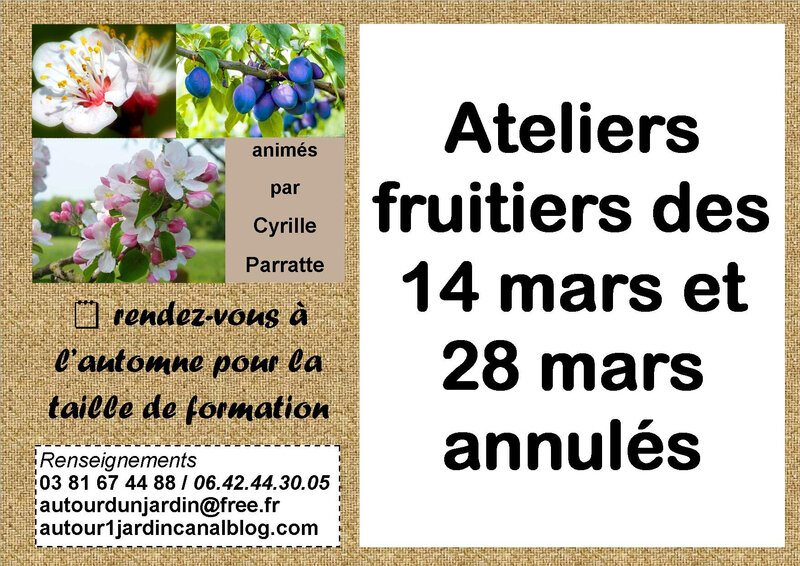 Affiche ateliers fruitiers-annulation