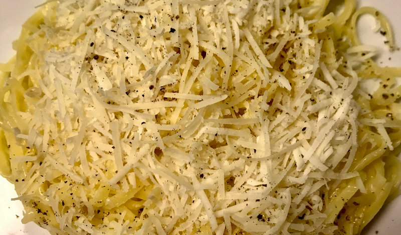 taglierini cacio e pepe