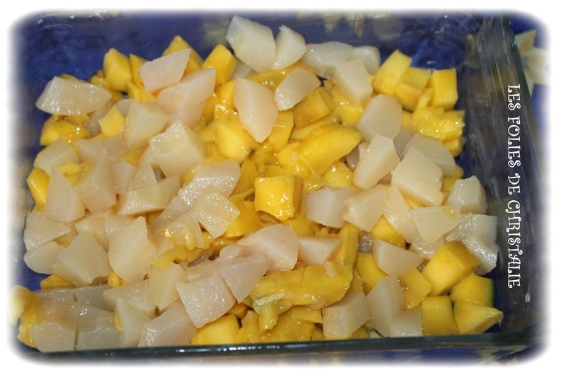 Crumble poires mangue 2