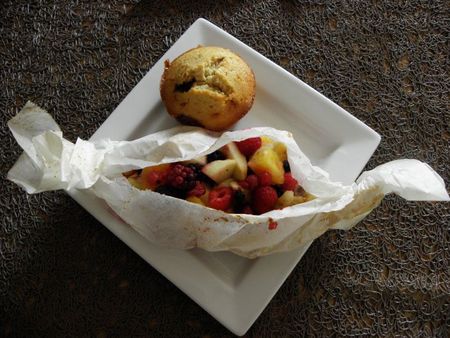Papilotte fruits & muffins carambar