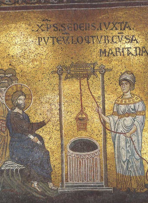 Christ et la Samaritaine, Monreale