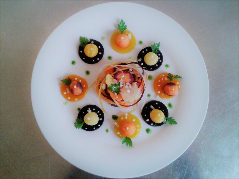 Salade de carotte revisitée ( du chef Custos) entrée d'été