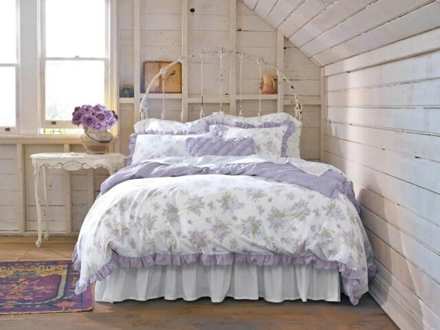 déco-chambre-romantique-Shabby-Chic-blanc-lilas - Photo de shabby ... déco-chambre-romantique-Shabby-Chic-blanc-lilas - Photo de shabby ...