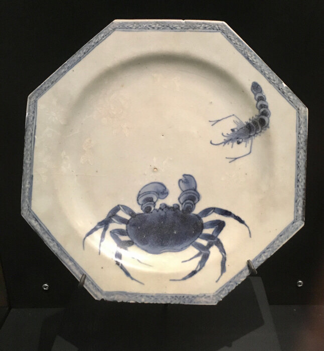 Assiette crabe museeciedesindes