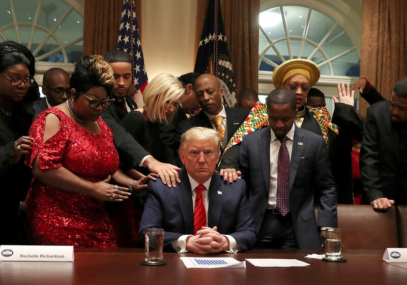 Donald TRump with Black leaders