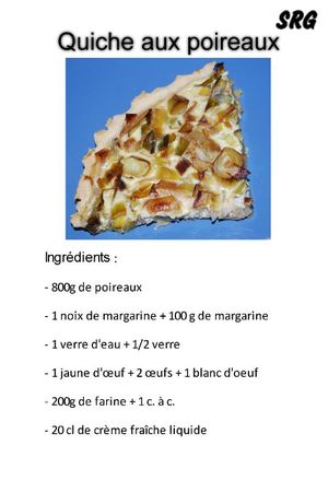 quiche aux poreaux (page 1)