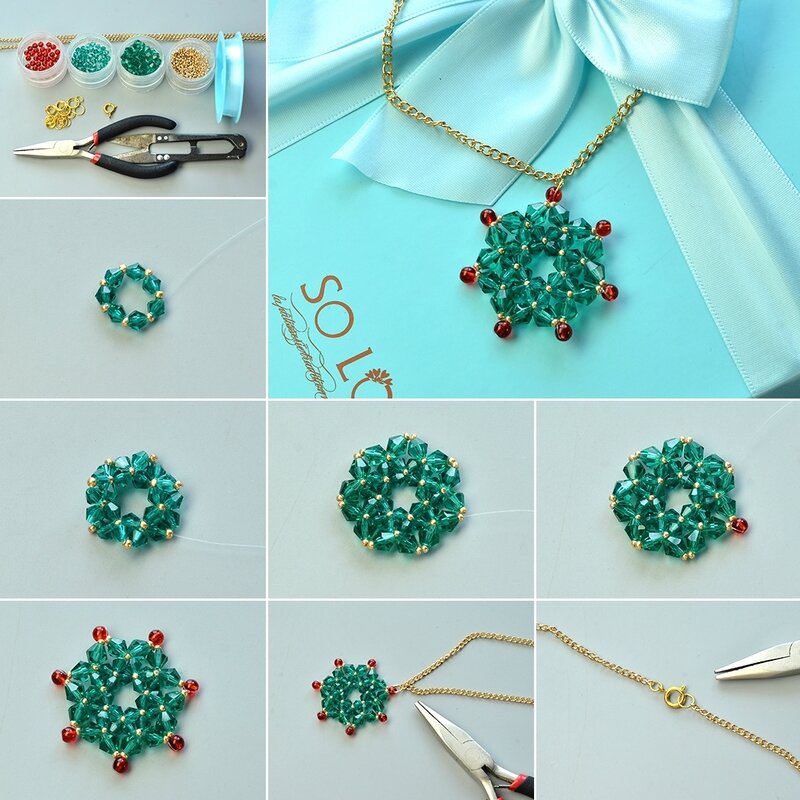 1080-Instructions-on-Making-Glass-Bead-Stitch-Flower-Pendant-Necklace