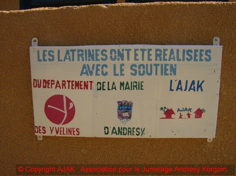les financeurs pour les latrines du collège de Korgom au NIGER