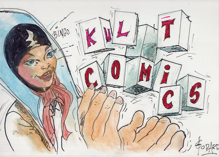 Le 1er ex-libriS inédit : Musky pour KULT COMICS