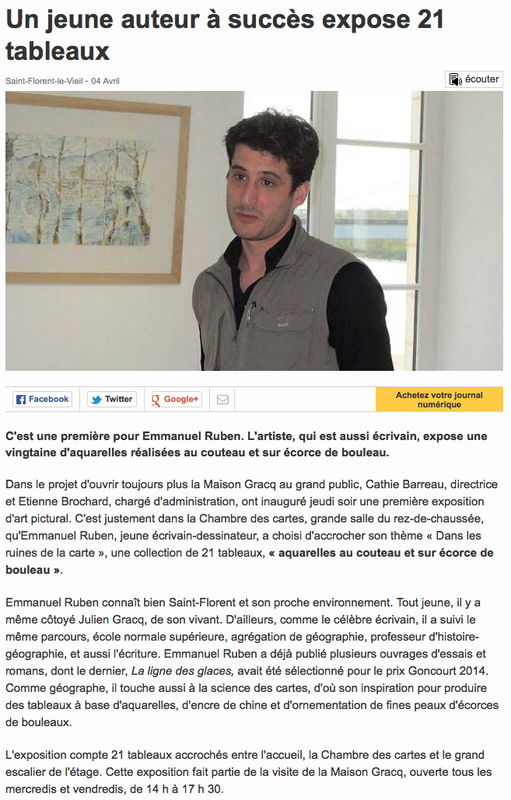 vernissage chambre des cartes