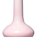 A rare opaque <b>pink</b> <b>glass</b> vase, Qing dynasty, Qianlong period