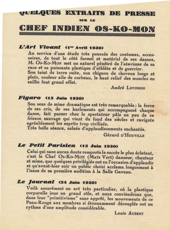 1933 05 16 extraits de presse Oskomon