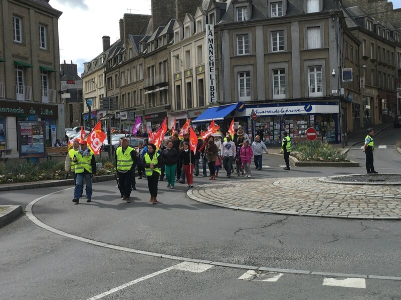 1er mai 2017 Avranches cortège défilé syndicat