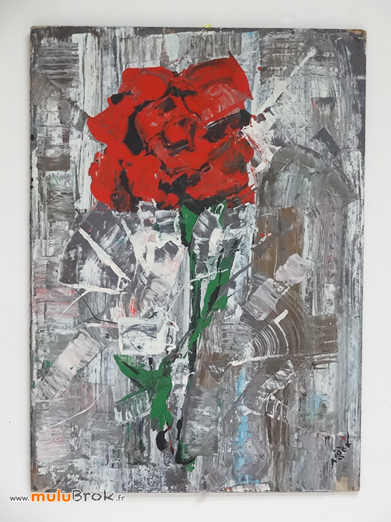 HUILE-PIERRE-PIGET-Rose-3-muluBrok-Brocante