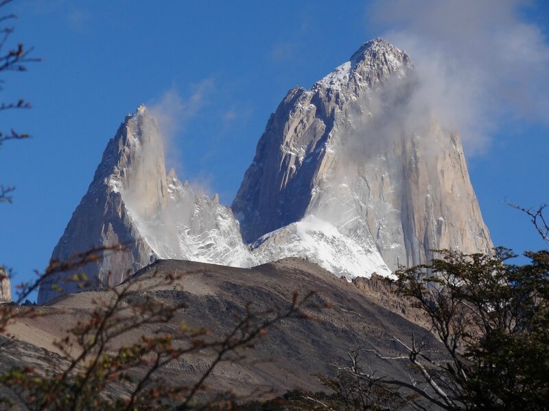 Zoom sur le sommet du Fitz Roy (3375m)