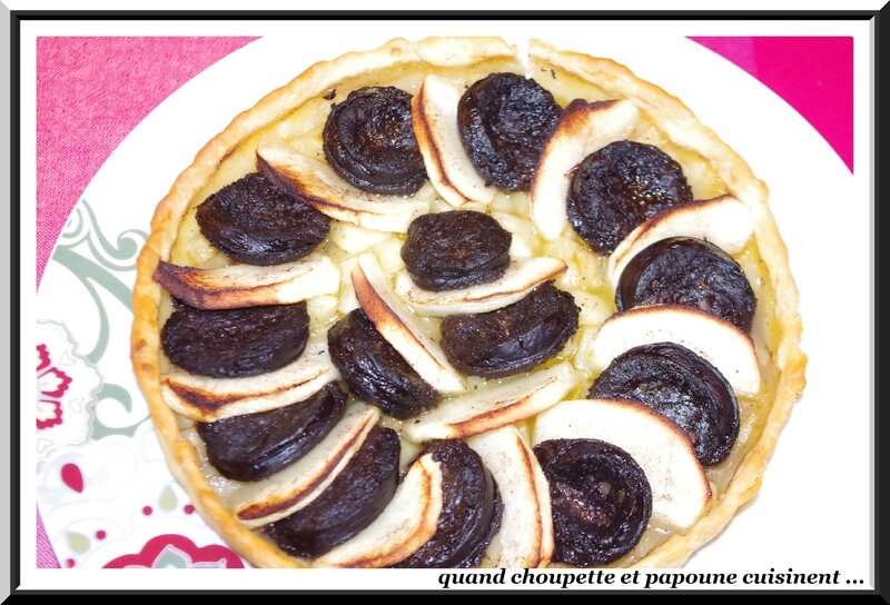 tarte aux pommes et boudin noir-5645