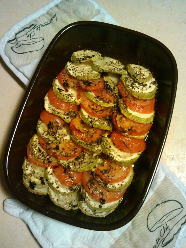 tian courgette tomate