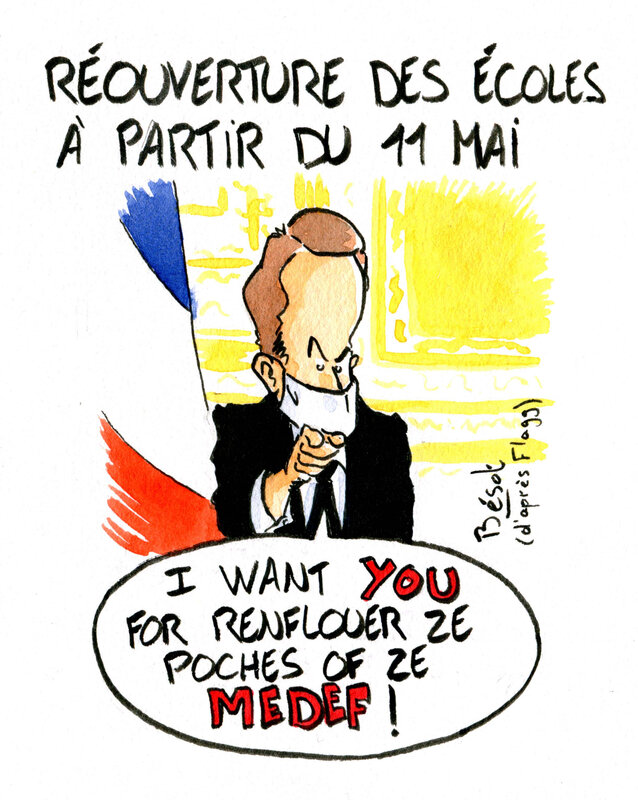 macron medef déconfinement