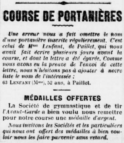 La Petite Gironde 4 mai 1893 - Médaille