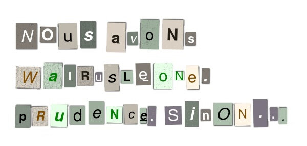 ransom note