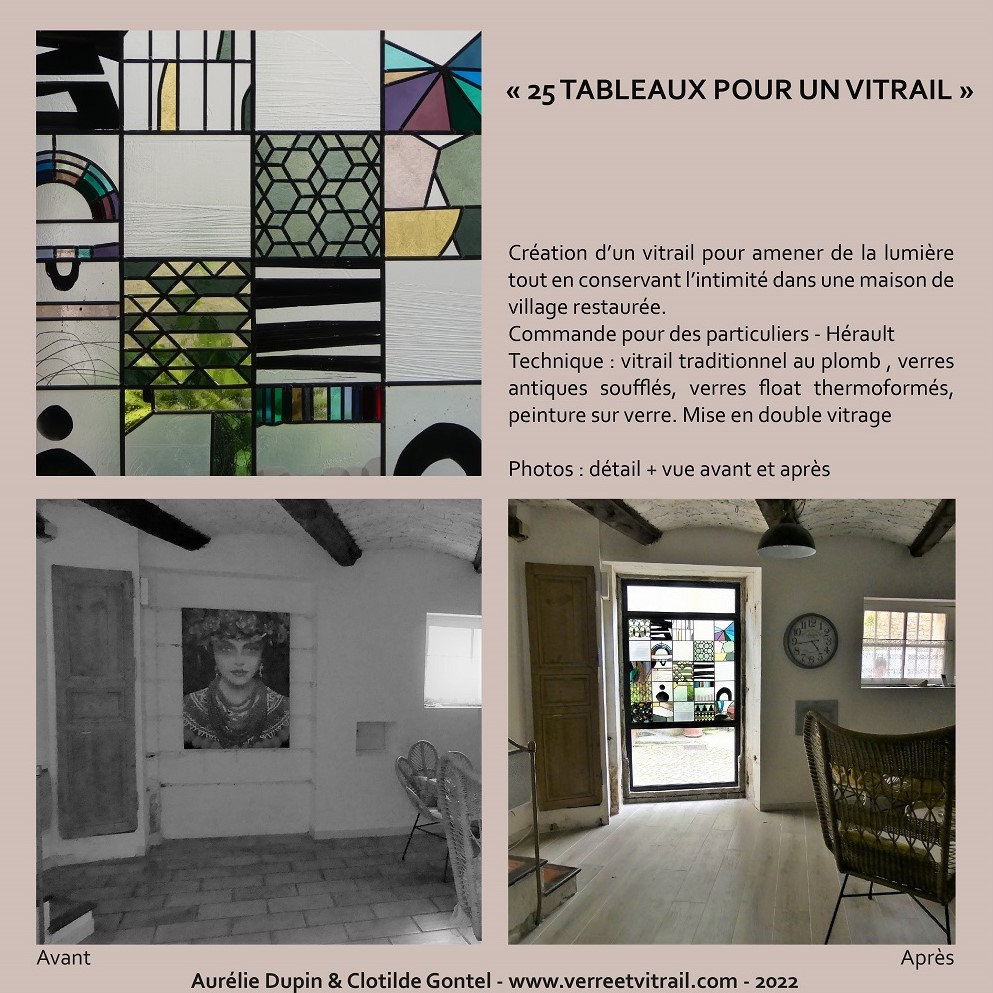 25 tableaux pour un vitrail